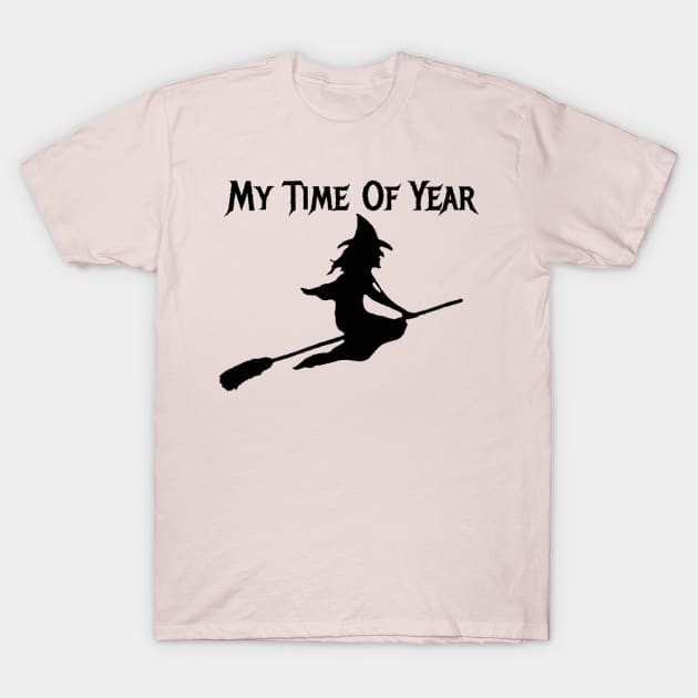 Witch on Broomstick, Halloween Witch, Wicked Witch T-Shirt by Style Conscious